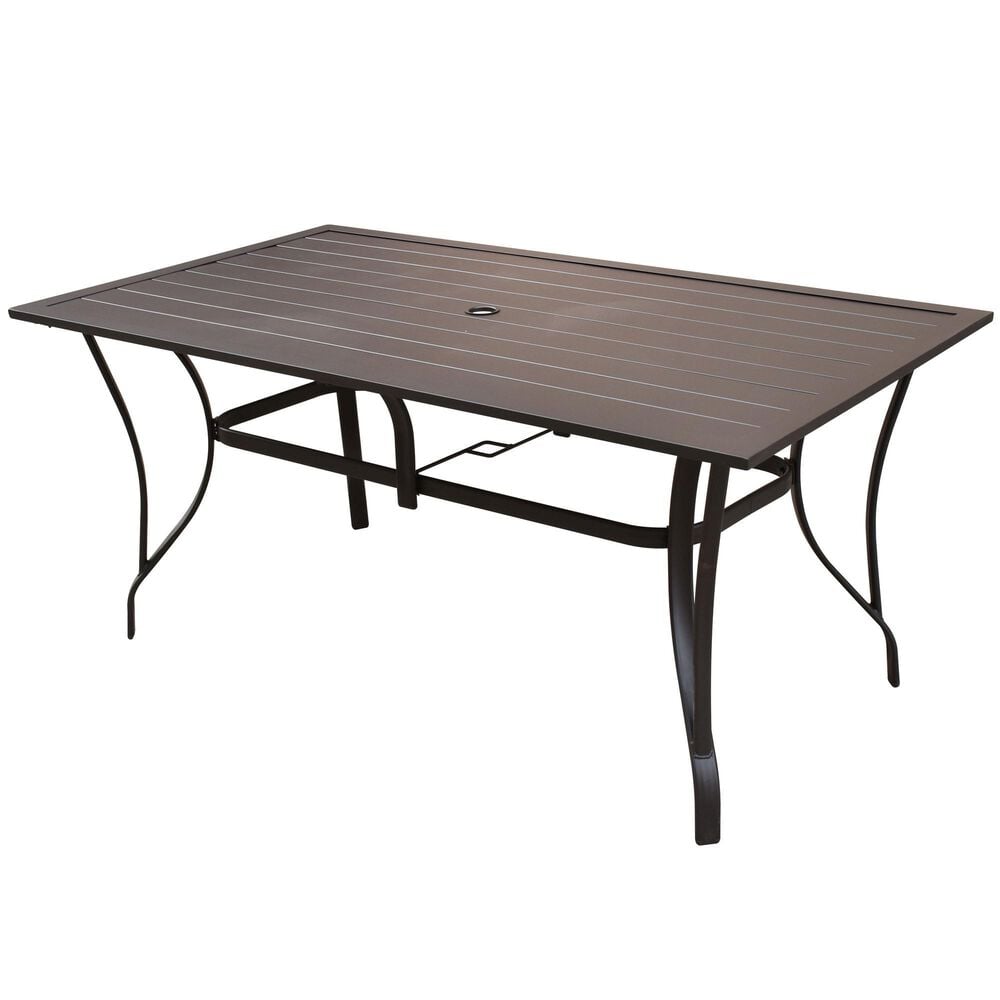Four Seasons Global Goleta 7-Piece Dining Set in Brown, , large