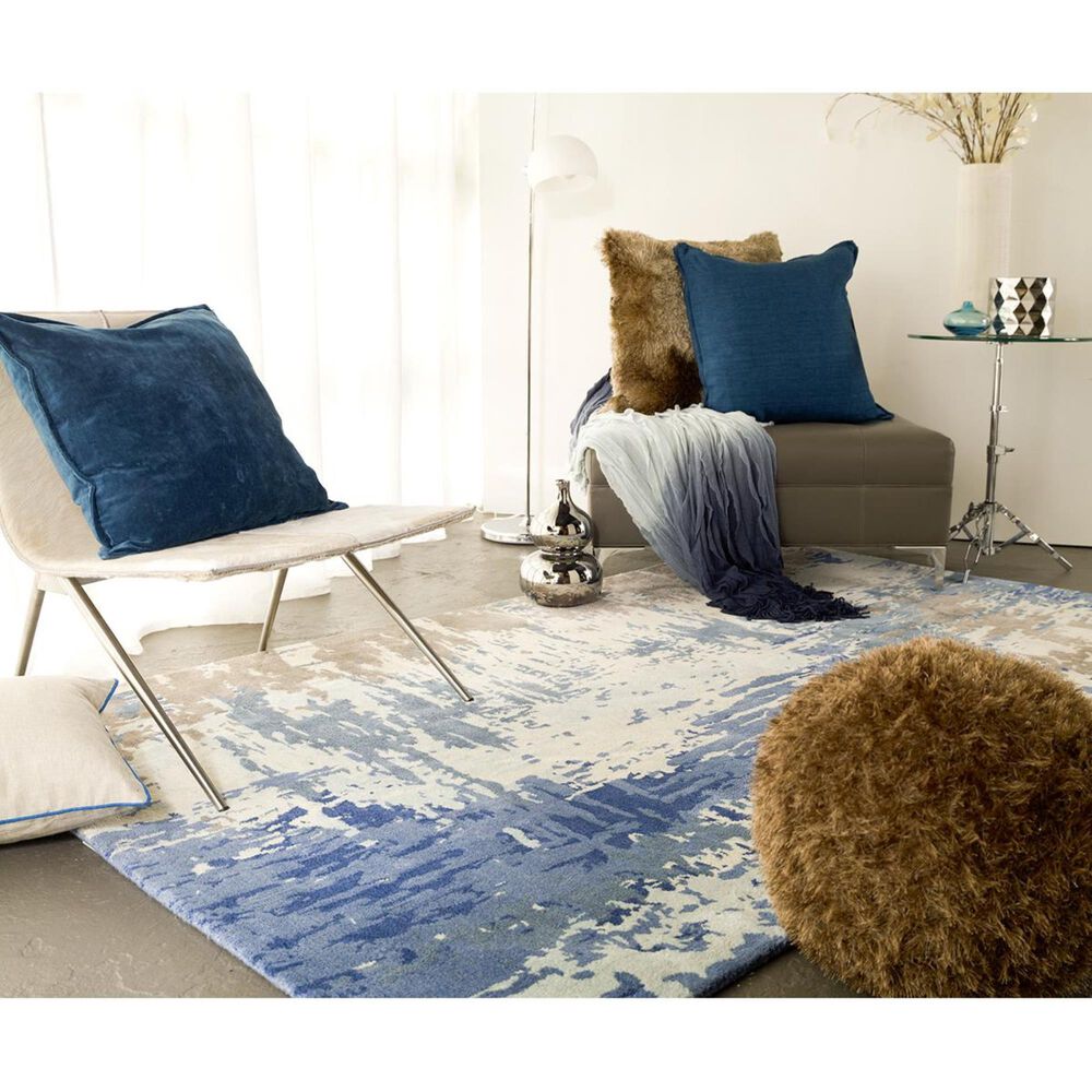 Surya Banshee BAN-3342 5&#39; x 8&#39; Blue Area Rug, , large