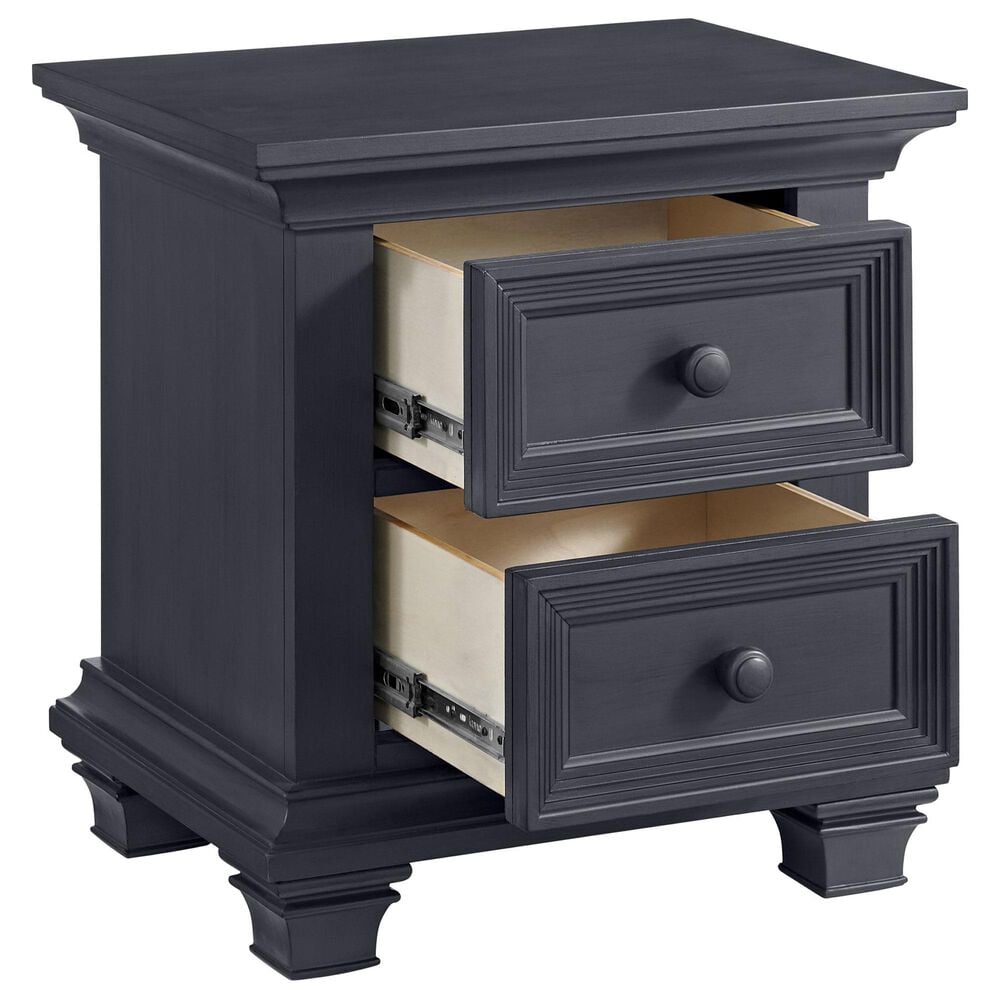 Oxford Baby Weston 2 Drawer Nightstand in Midnight Slate, , large