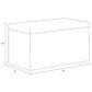 Rifle Paper Co Crafted by Cloth and Company Willie Storage Bench in Aviary Black/Cream, , large