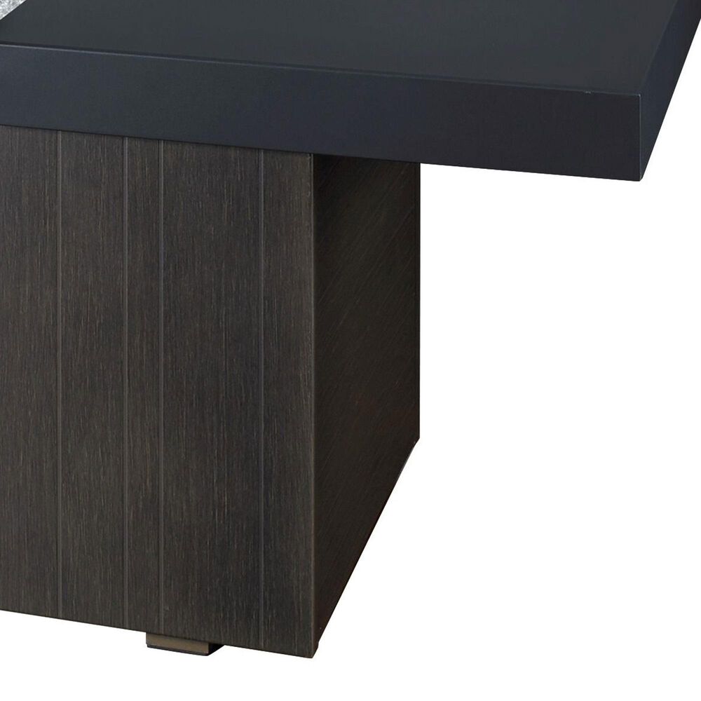 Plank and Hide Rectangular Functional Fire Pit in Wenge and Black, , large