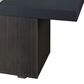 Plank and Hide Rectangular Functional Fire Pit in Wenge and Black, , large
