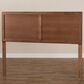 Baxton Studio Raya King Panel Headboard in Walnut Brown, , large