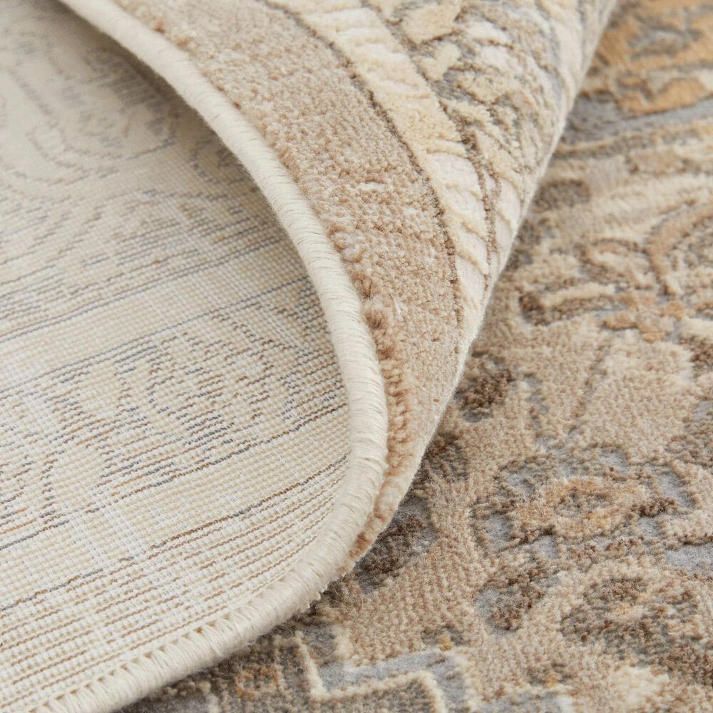 Feizy Celene 39KXF 10&#39; x 14&#39; Beige and Gray Area Rug, , large