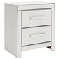 Ashley Zuraleus Queen Upholstered Storage Bed with Two Nightstands in Matte White, , large