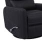 Simeon Collection Hercules Manual Swivel Glider Recliner in Black, , large