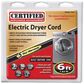 Petra Industries Inc 3-Prong Dryer Cord (30 Amp) - 6 Ft., , large