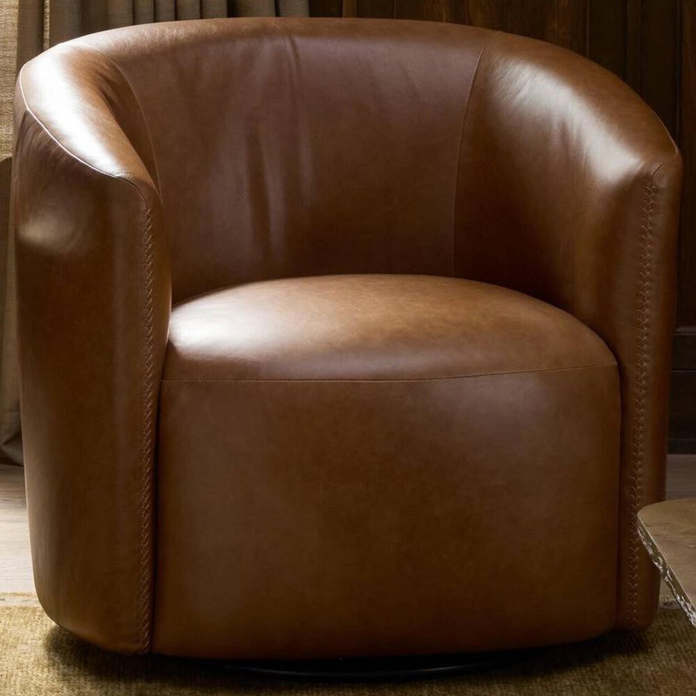 Four Hands Salena Swivel Chair in Sonoma Chestnut, , large