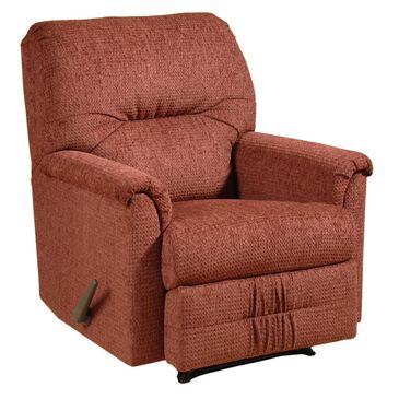 Hughes Furniture Manual Rocker Recliner in Radar Wine, , large