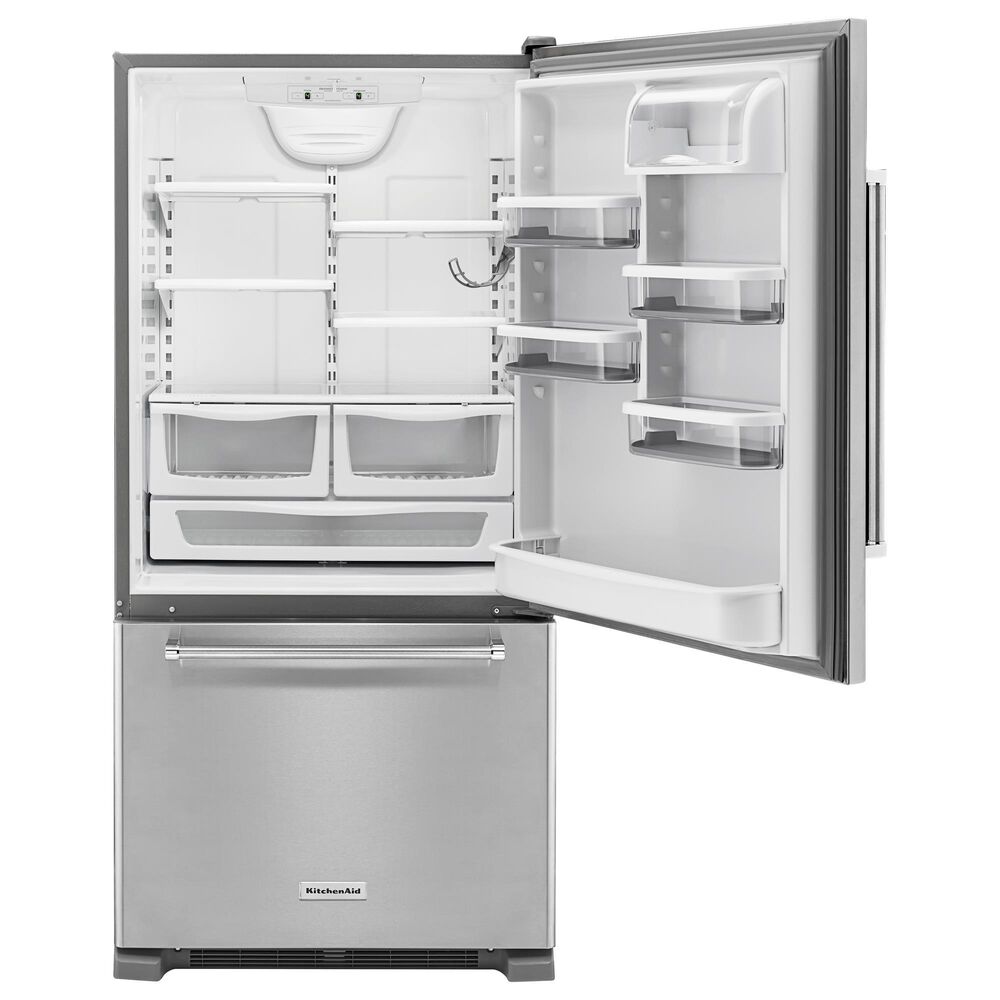 KitchenAid 22.07 Cu. Ft. Bottom Freezer Refrigerator in Stainless Steel, , large