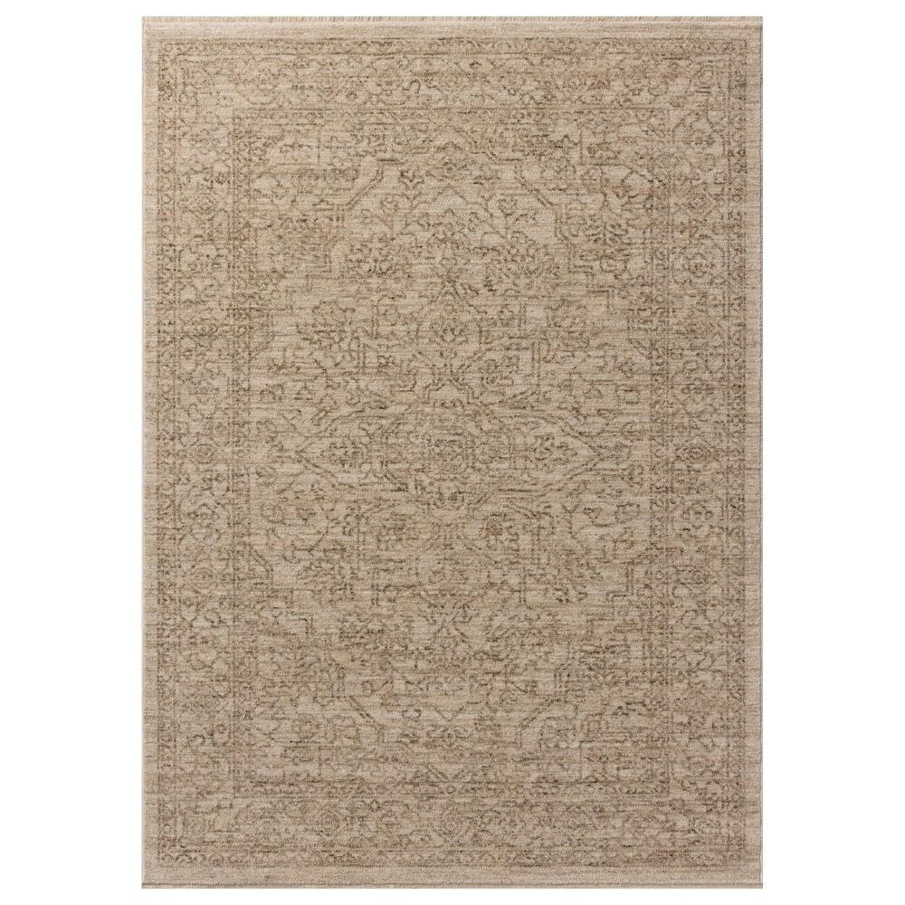 Loloi II Newman 5"3" x 7"6" Taupe and Bone Area Rug, , large