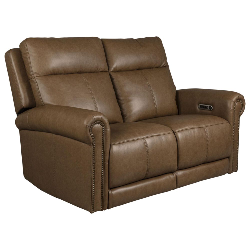 Flexsteel Alexander Power Reclining Loveseat Headrest and Lumbar in Tawny, , large