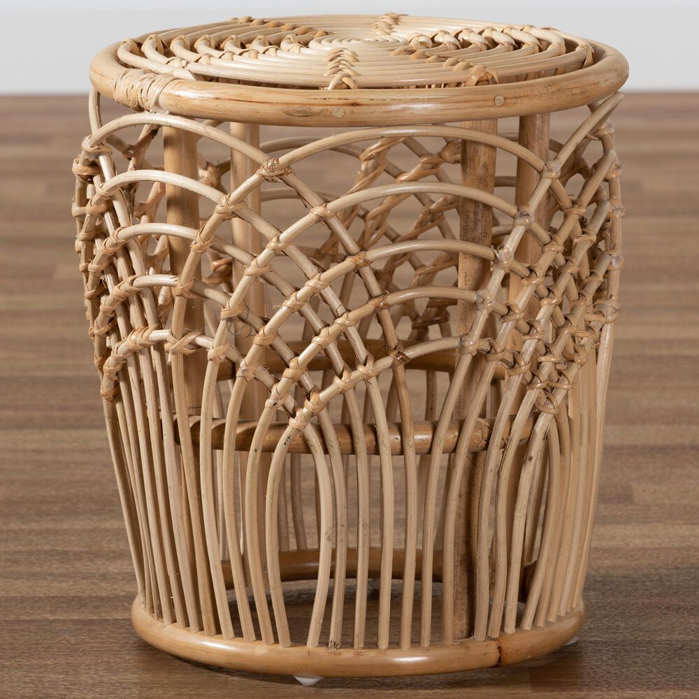 Baxton Studio Edena End Table in Natural Brown, , large