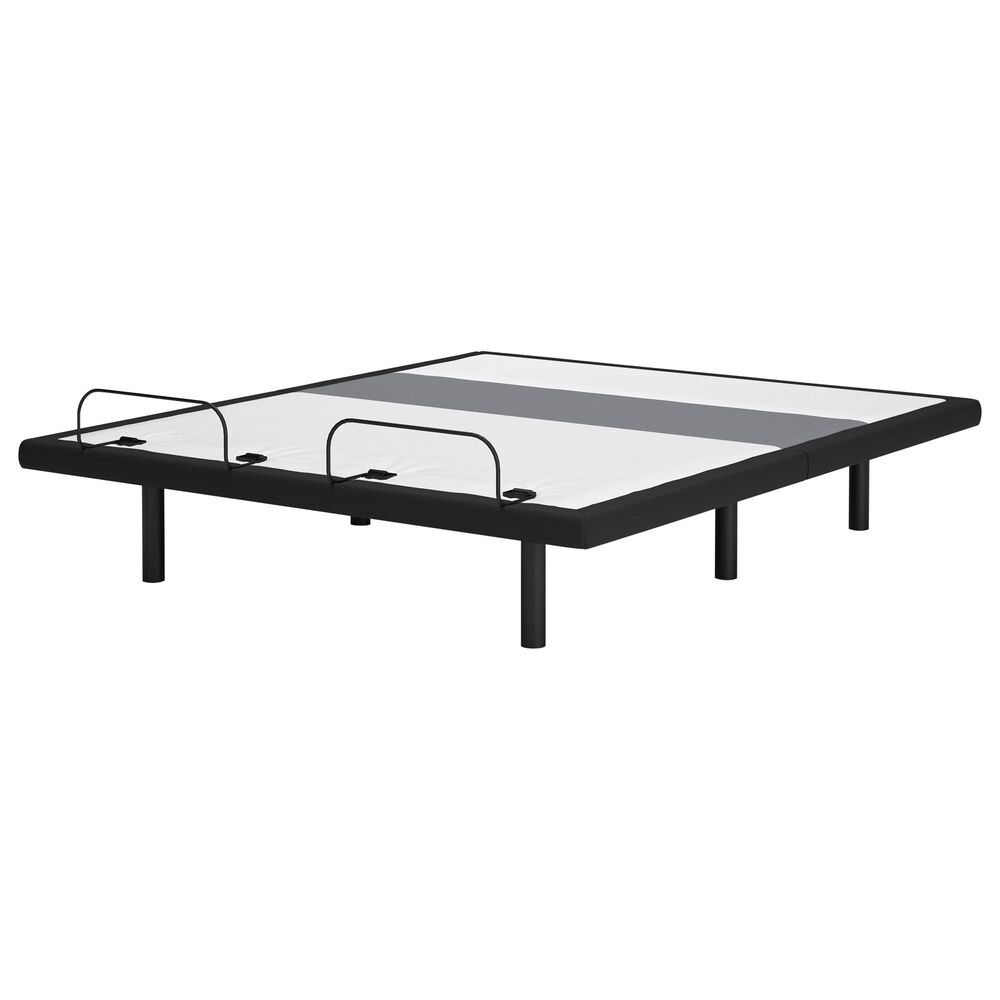 Ashley Best King Adjustable Base with Lumbar and Audio in Charcoal Gray, , large