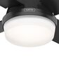Hunter Dempsey Low Profile 44" Ceiling Fan with LED Lights in Matte Black, , large