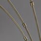 Adesso Bergen 3-Arm Arc Lamp in Black and Antique Brass, , large