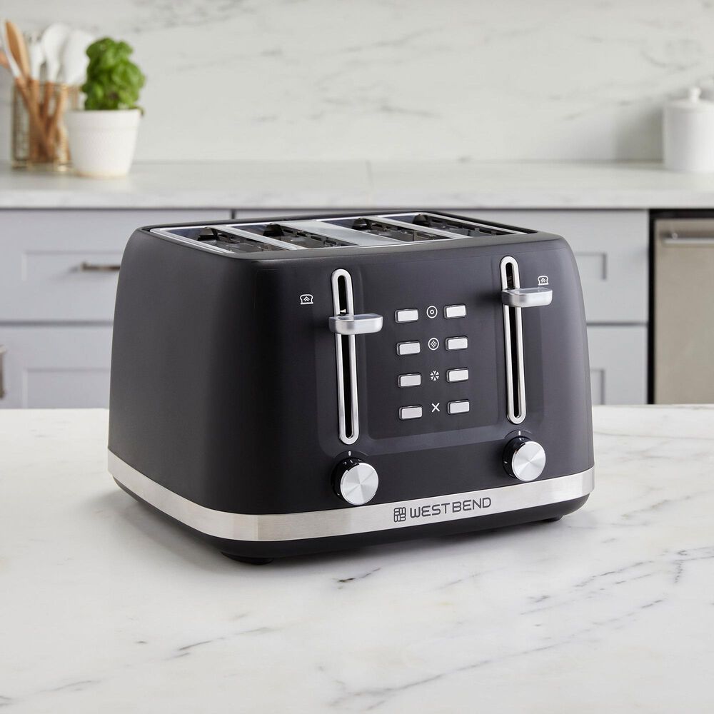West Bend 4-Slice Toaster in Black, , large