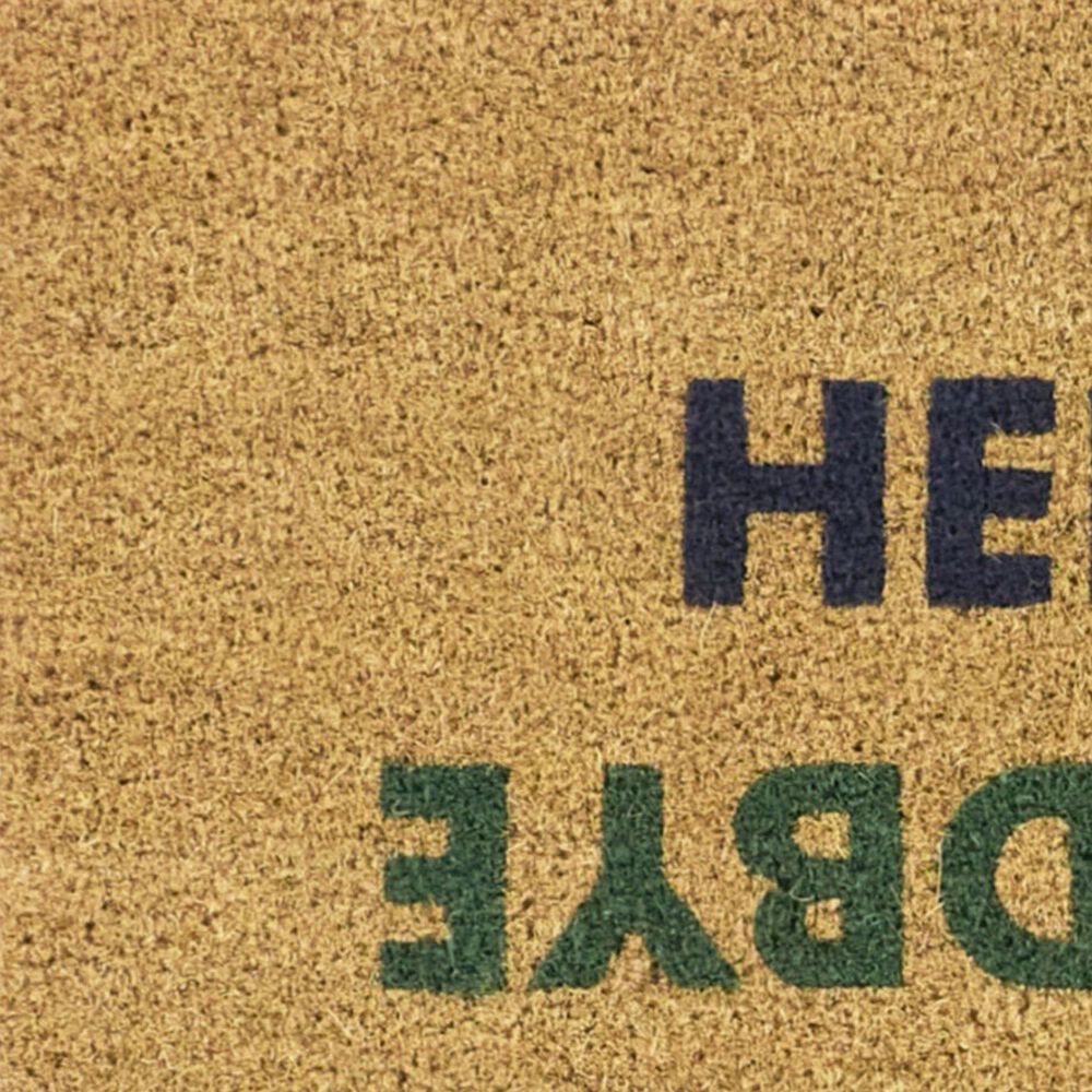 Balta Rugs Hello Goodbye Blue 1&#39;6&quot; x 2&#39;6&quot; Door Mat, , large
