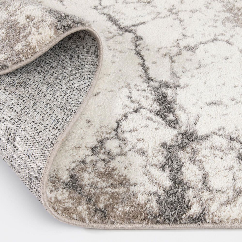 Central Oriental Structures Marquana Buff and Metal 7'10" x 9'10" Area Rug, , large