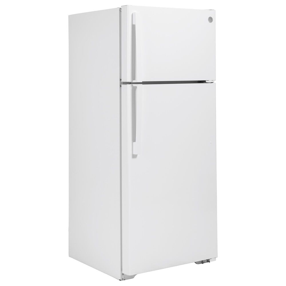 GE Appliances 18 Cu. Ft. 28" Top Freezer Refrigerator in White NFM