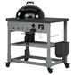 TYTUS Anaheim Charcoal Kettle with Cart in Hammertone Black and Gunmetal Gray, , large