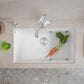 Blanco Precis 32" Super Single Bowl Kitchen Sink in White, , large