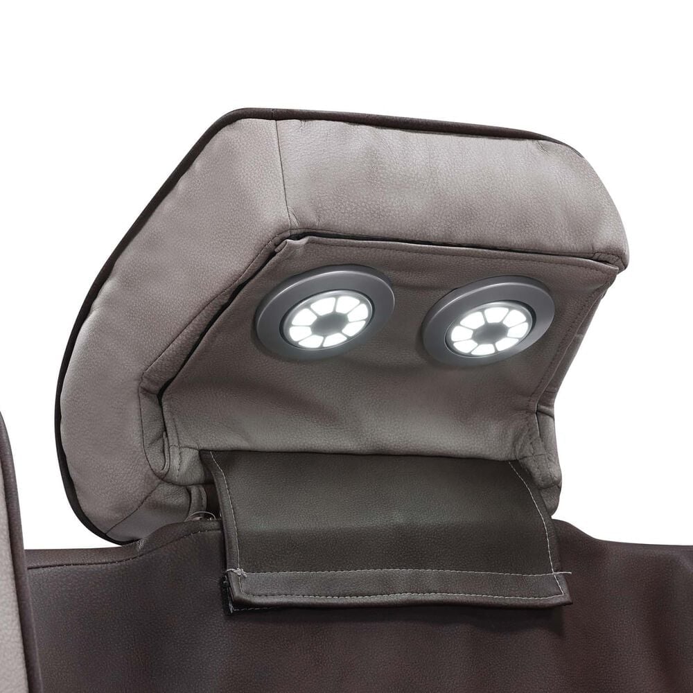 Titanic Furniture Power Reclining Sofa with Power Headrest in Brown, , large