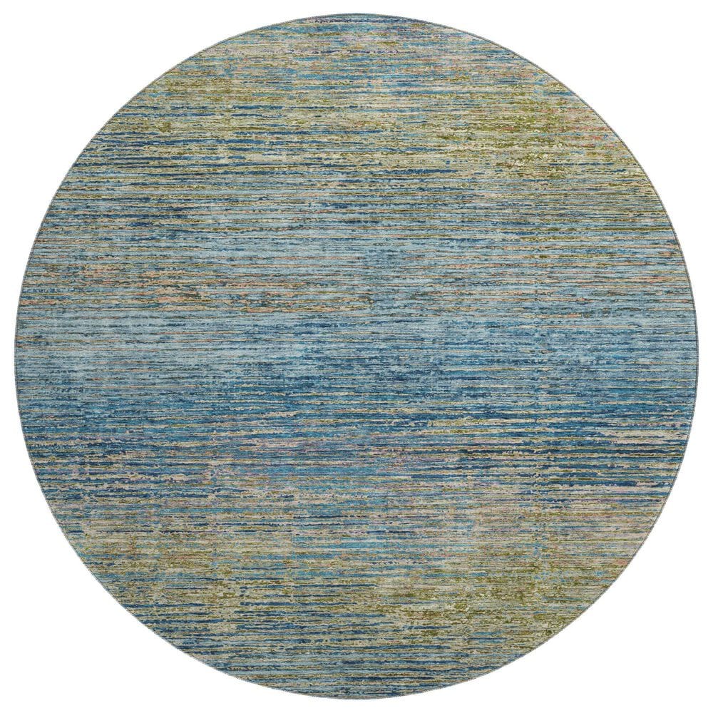 Dalyn Rug Company Trevi 8" Round Denim Area Rug, , large