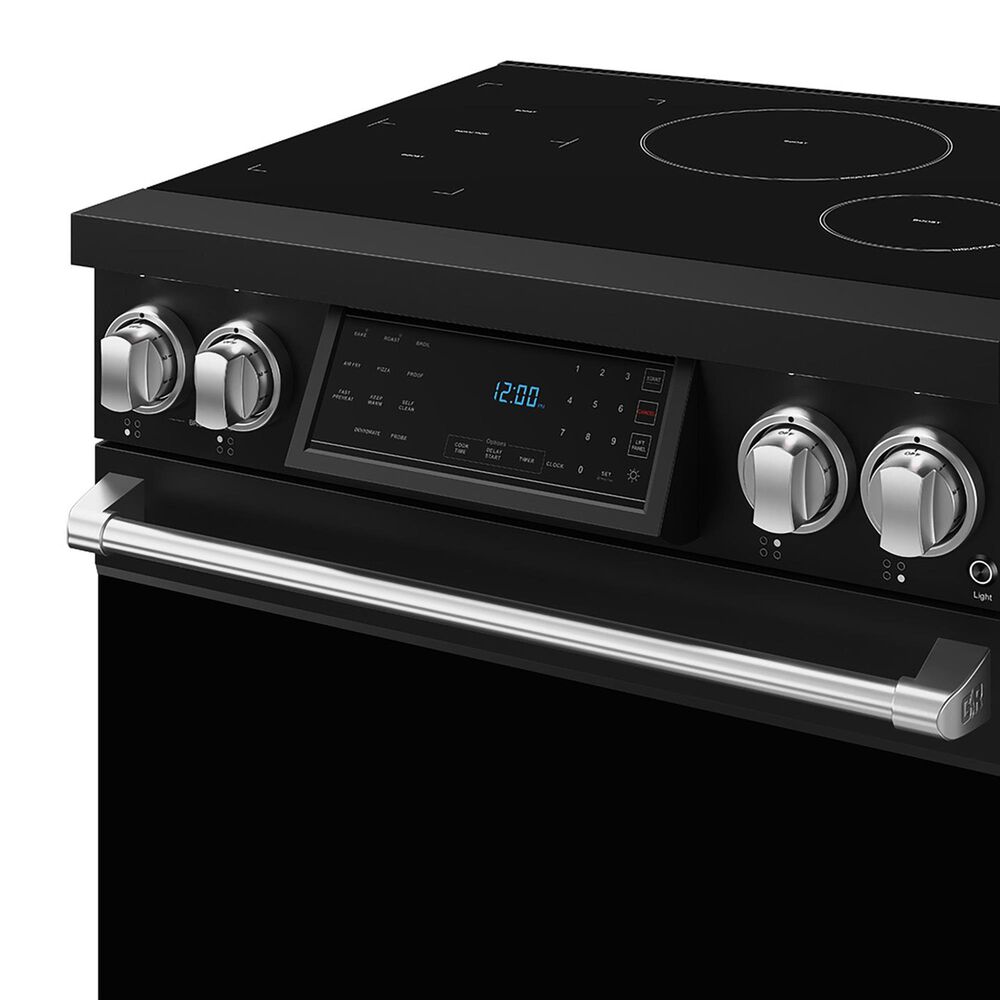 Thor Kitchen Gordon Ramsay 4.8 Cu. Ft. Professional Induction Range with Stainless Steel Handle Kit in Black, , large