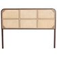 Baxton Studio Lainer Queen Panel Headboard in Dark Brown and Natural Brown, , large
