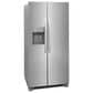 Frigidaire 3 Piece Kitchen Package with 22.3 Cu. Ft. 33" Standard Depth Side by Side Refrigerator, 30" Freestanding Gas Range with Quick Boil Burner, and 24" Built-In Dishwasher with MaxDry in Stainless Steel, , large
