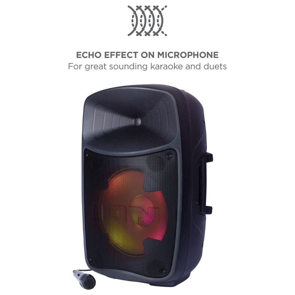 Ion Pro Glow Ultra Bluetooth Party Speaker with Microphone in Black, , large
