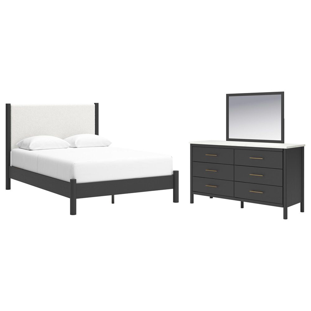 Ashley Cadmori 3-Piece Queen Platform Bedroom Set in Black and White, , large