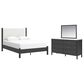 Ashley Cadmori 3-Piece Queen Platform Bedroom Set in Black and White, , large
