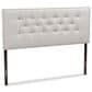 Baxton Studio Windsor Full Upholstered Headboard in Greyish Beige, , large