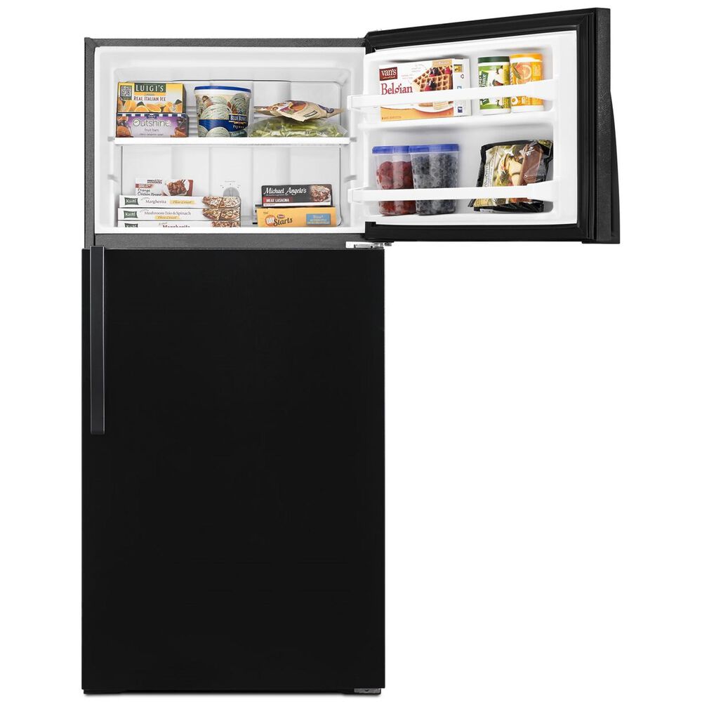 Whirlpool 28&quot; Wide 14 Cu. Ft. Top Freezer Refrigerator in Black, , large