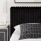 Ashley Zuraleus Queen Upholstered Platform Bed with Two Nightstands in Matte Black, , large