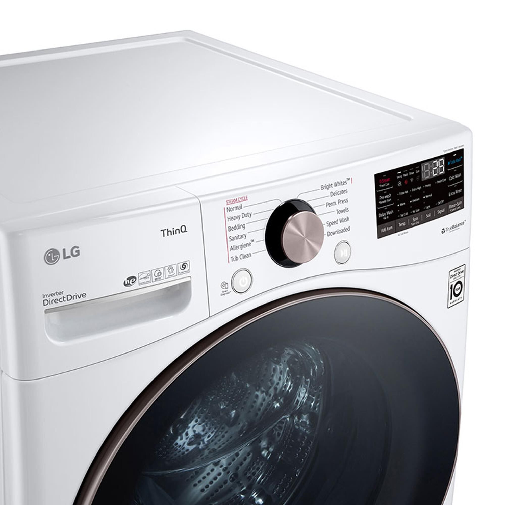 LG 4.5 Cu. Ft. Front Load Washer with TurboWash 360 in White NFM
