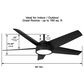 Minka-Aire Chubby 58" Smart Indoor/Outdoor Ceiling Fan in Coal, , large