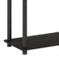 HOMLUX 3-Tier Compact Open Storage Bookshelf in Espresso and Black, , large