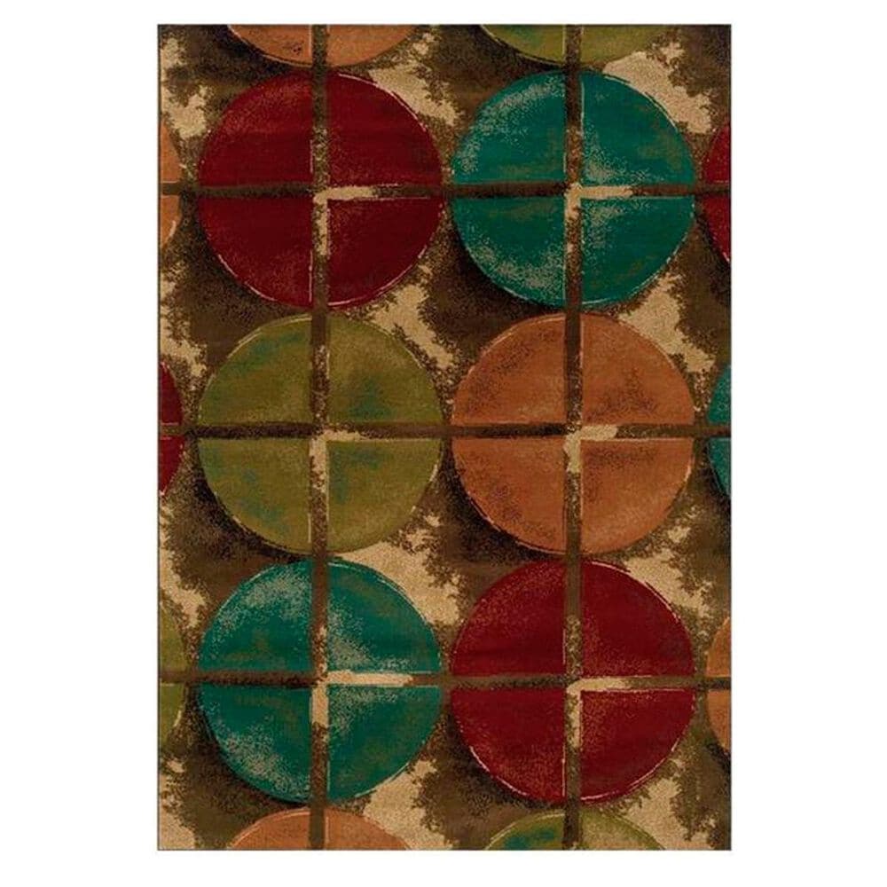Oriental Weavers Emerson 3680B 7'10" x 10' Multi-Colored Area Rug, , large