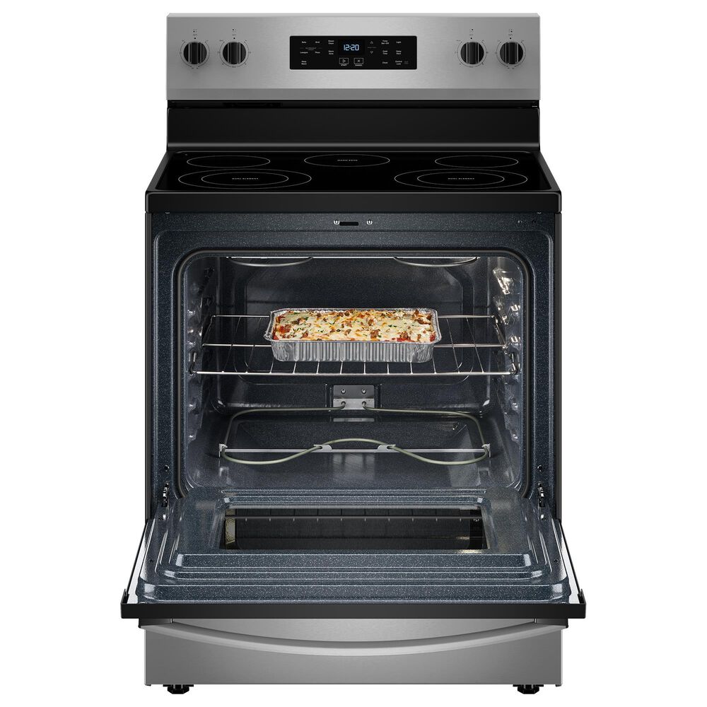 Whirlpool 30-inch Electric Range and 30 W 1.7 cu. ft Over the Range Microwave in Stainless Steel, , large