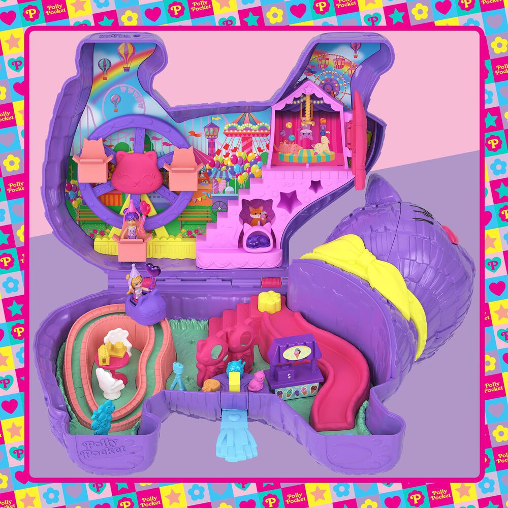 Polly Pocket Party Cat Pinata Playset, , large