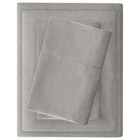 Hampton Park 3M Microcell 4-Piece Queen Sheet Set in Grey