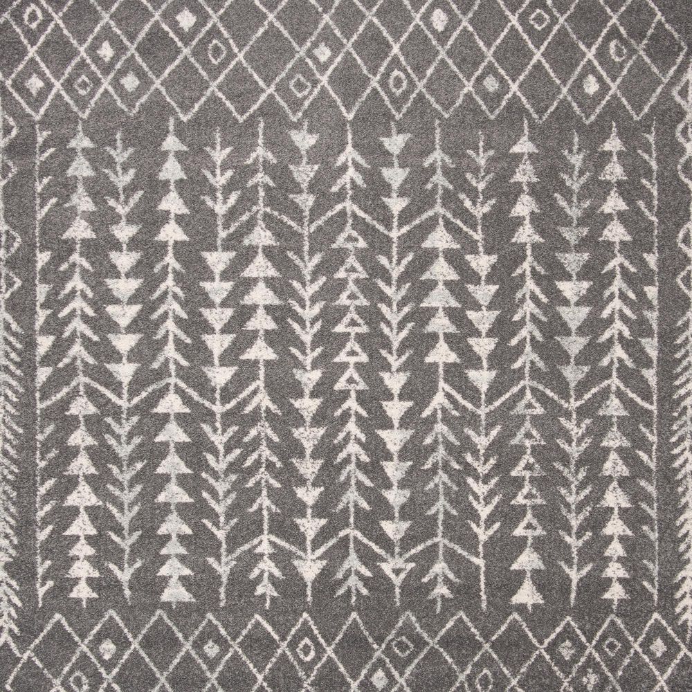 Safavieh Tulum Transitional 5&#39;3&quot; x 7&#39;6&quot; Dark Grey and Ivory Area Rug, , large