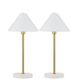 Anthony California 21" Table Lamp in White and Gold (Set of 2), , large
