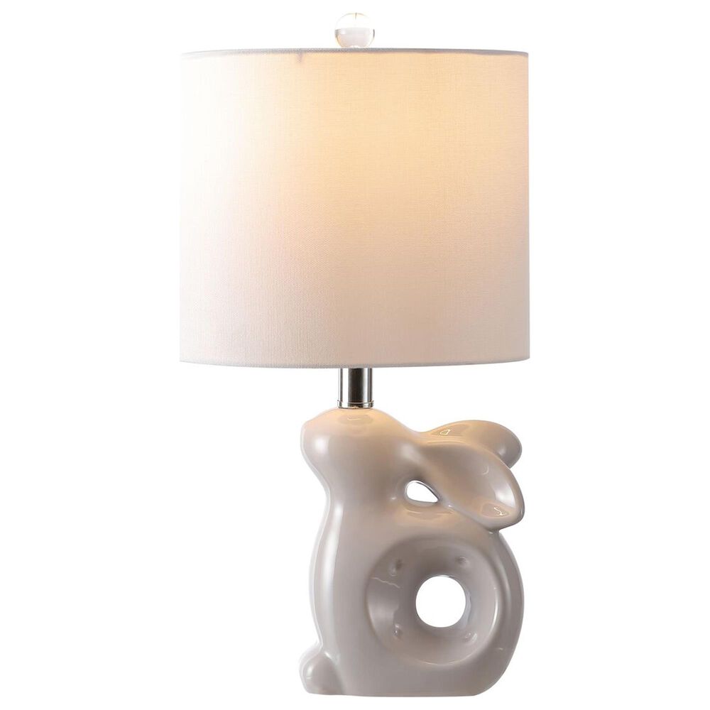 Safavieh Ruby Rabbit Table Lamp in Grey, , large