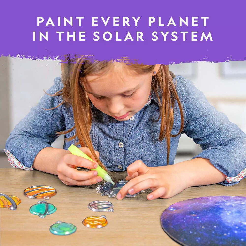 National Geographic Stained Glass Solar System Craft Kit, , large