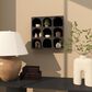 Maple and Jade 19" Wall Shelf with Abstract Block Shapes in Black, , large