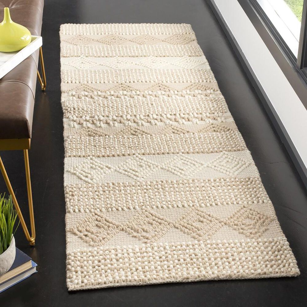 Safavieh Natura 2&#39;3&quot; x 18&#39; Beige and Ivory Runner, , large